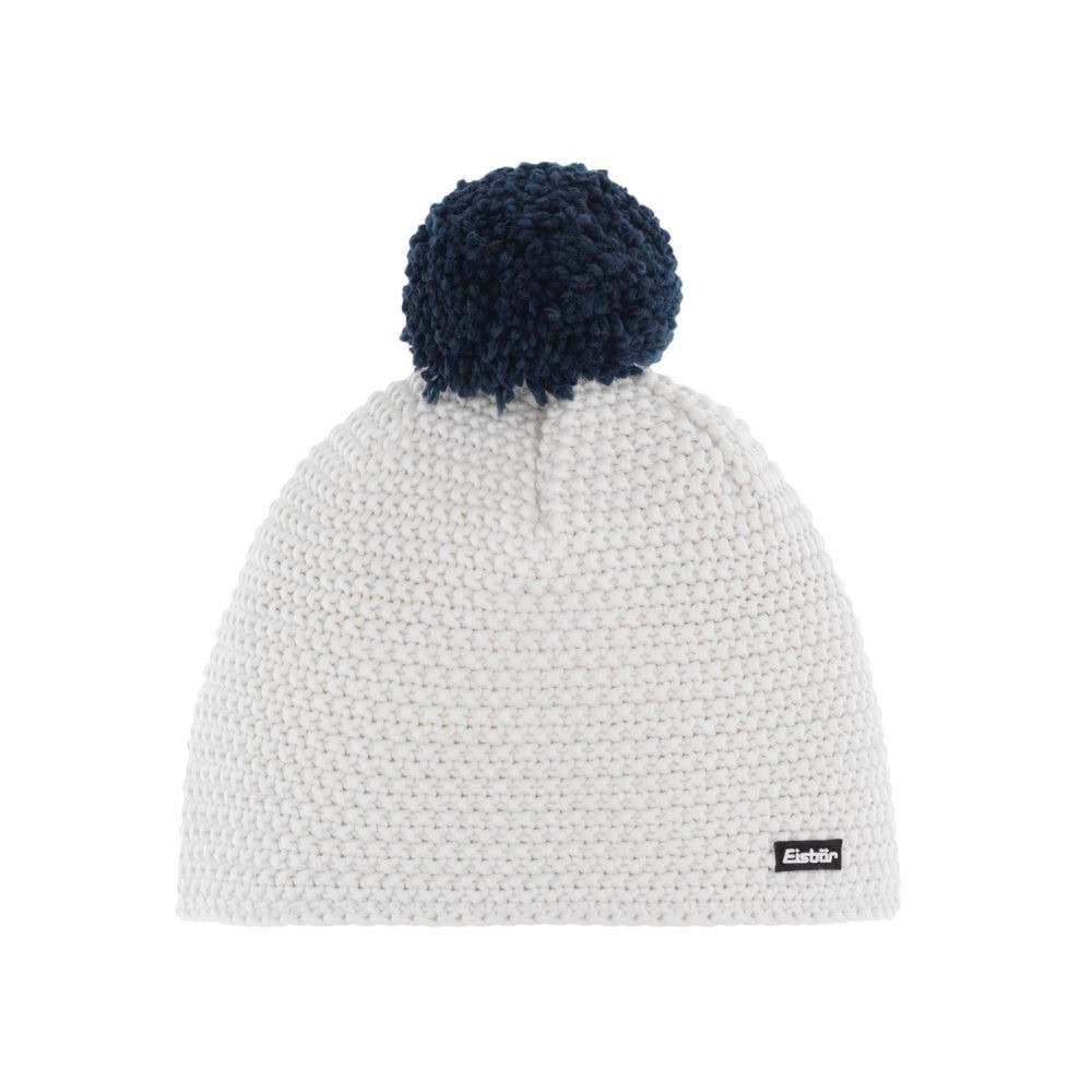 Zimná čiapka EISBÄR Jamie Pompon MÜ biela/ tmavý kobalt - Čiapky - 1