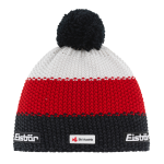 Zimná čiapka EISBÄR Star Pompon Mü SKA/ Čierno-červeno-biela