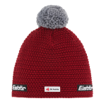 Zimná čiapka EISBÄR Jamie Pompon Mü SKA/ červeno-sivá