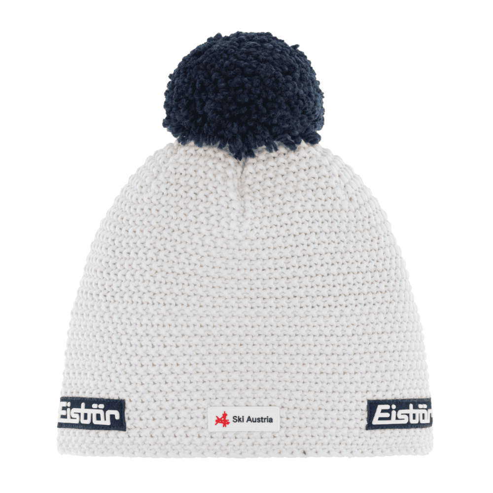 Zimná čiapka EISBÄR Jamie Pompon Mü SKA/ Bielo-modrá - Čiapky - 1