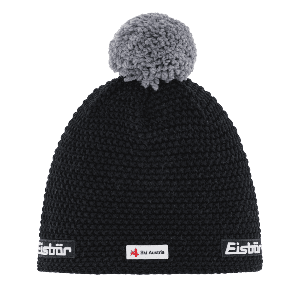 Zimná čiapka EISBÄR Jamie Pompon Mü SKA - Čierno-sivá - Čiapky - 1