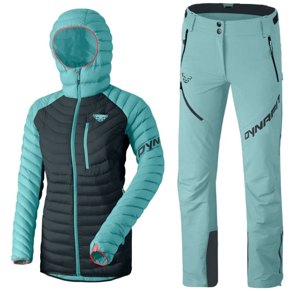 Komplet DYNAFIT Radical Down RDS Hooded Jacket W Marine Blue & Mercury 2 DST W PNT Marine Blue - SETY - Skialpové oblečenie - 1