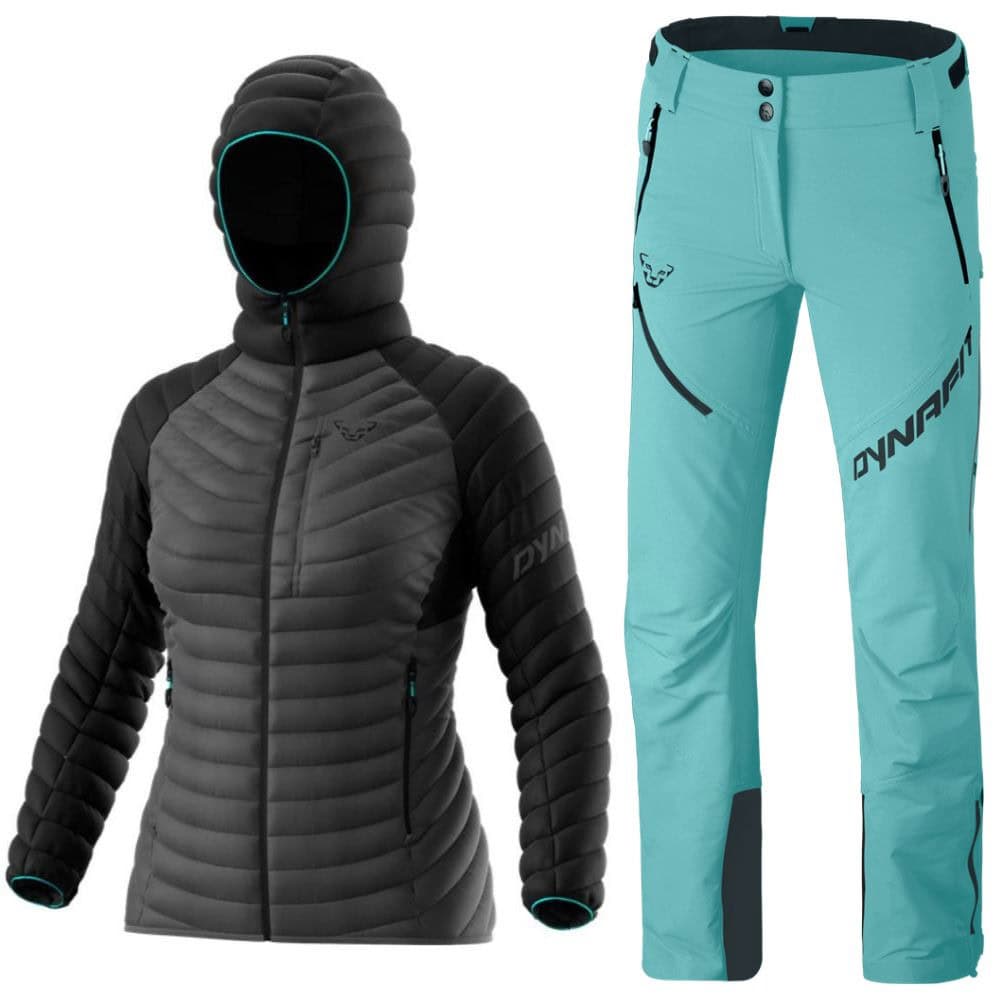 Komplet DYNAFIT Radical Down RDS Hooded W Black & Mercury 2 DST W PNT Marine Blue - SETY - Skialpové oblečenie - 1