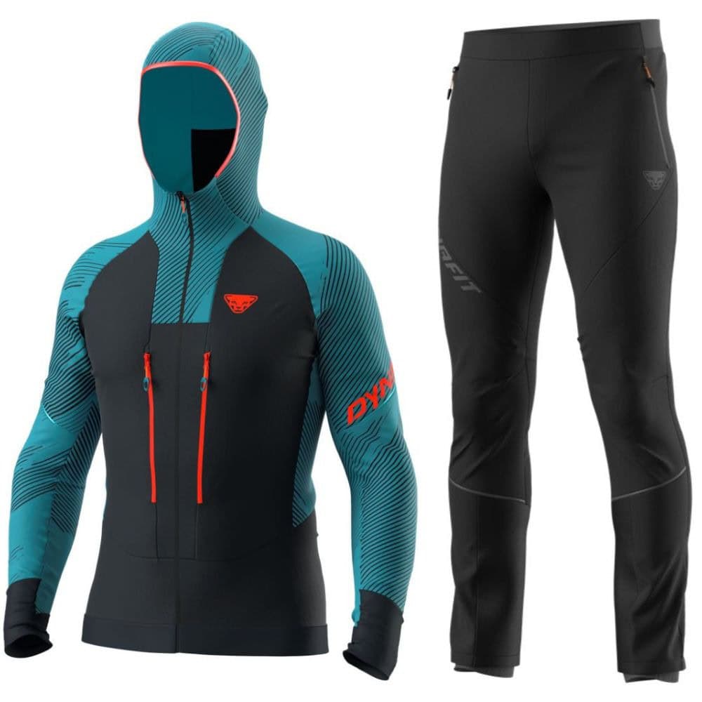 Komplet DYNAFIT TLT GTX Jacket M Storm Blue & Speed Dynastretch Pant M Black - SETY - Skialpové oblečenie - 1