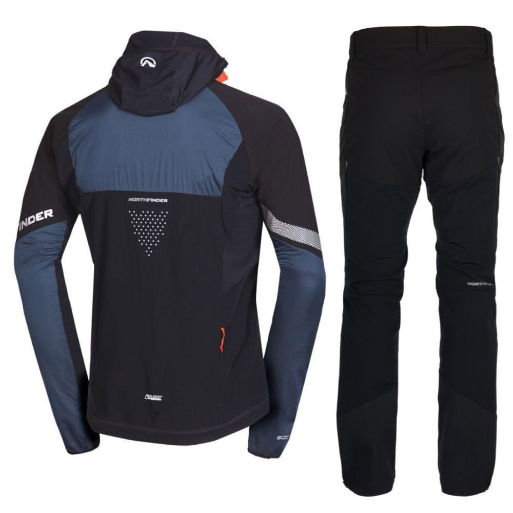 Komplet NORTHFINDER Solisko Polartec Alpha direct Inkblue/Black & Skitouringové nohavice Rysy BLK - SETY - Skialpové oblečenie - 2