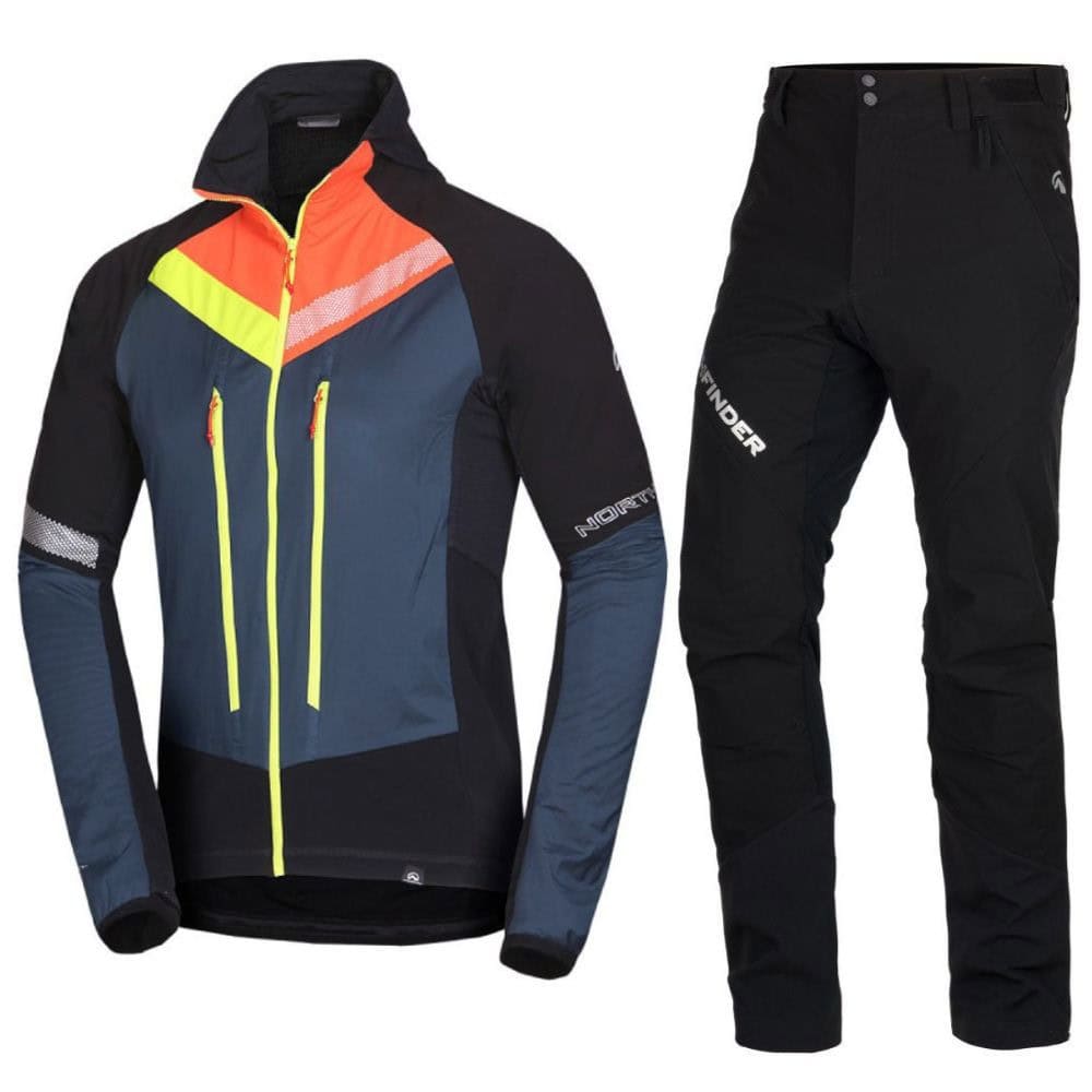 Komplet NORTHFINDER Solisko Polartec Alpha direct Inkblue/Black & Skitouringové nohavice Rysy BLK - SETY - Skialpové oblečenie - 1