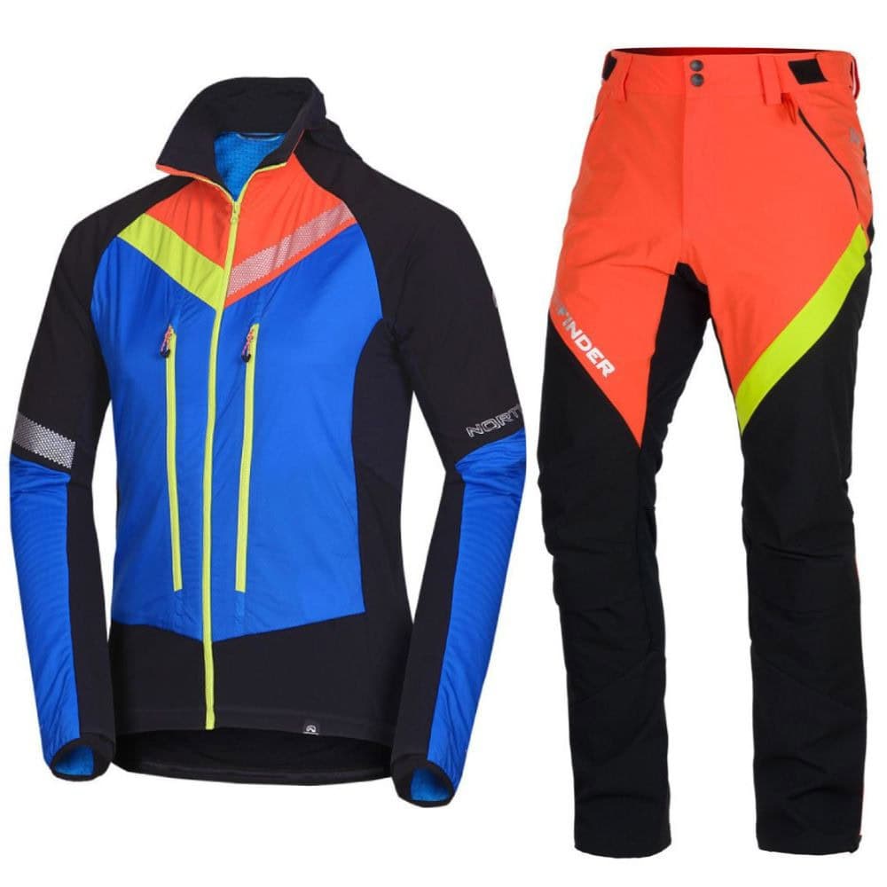 Komplet NORTHFINDER Solisko Polartec Alpha Direct Darkblue/Black & Skitouringové nohavice Rysy Black/Orange - SETY - Skialpové oblečenie - 1