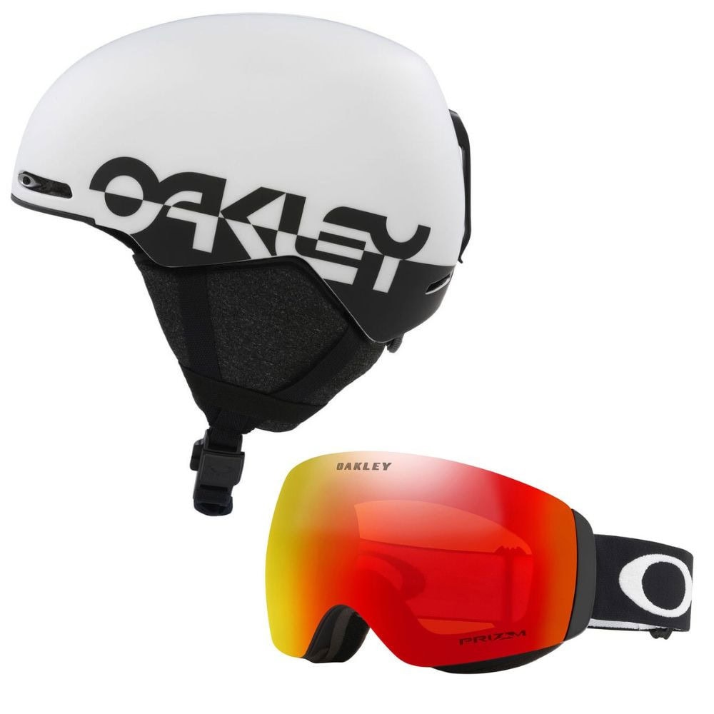 Lyžiarska prilba OAKLEY Mod1 Mips Matte White FP & Flight Deck M Matte Black w/ Prizm Torch - Pánske prilby - 1