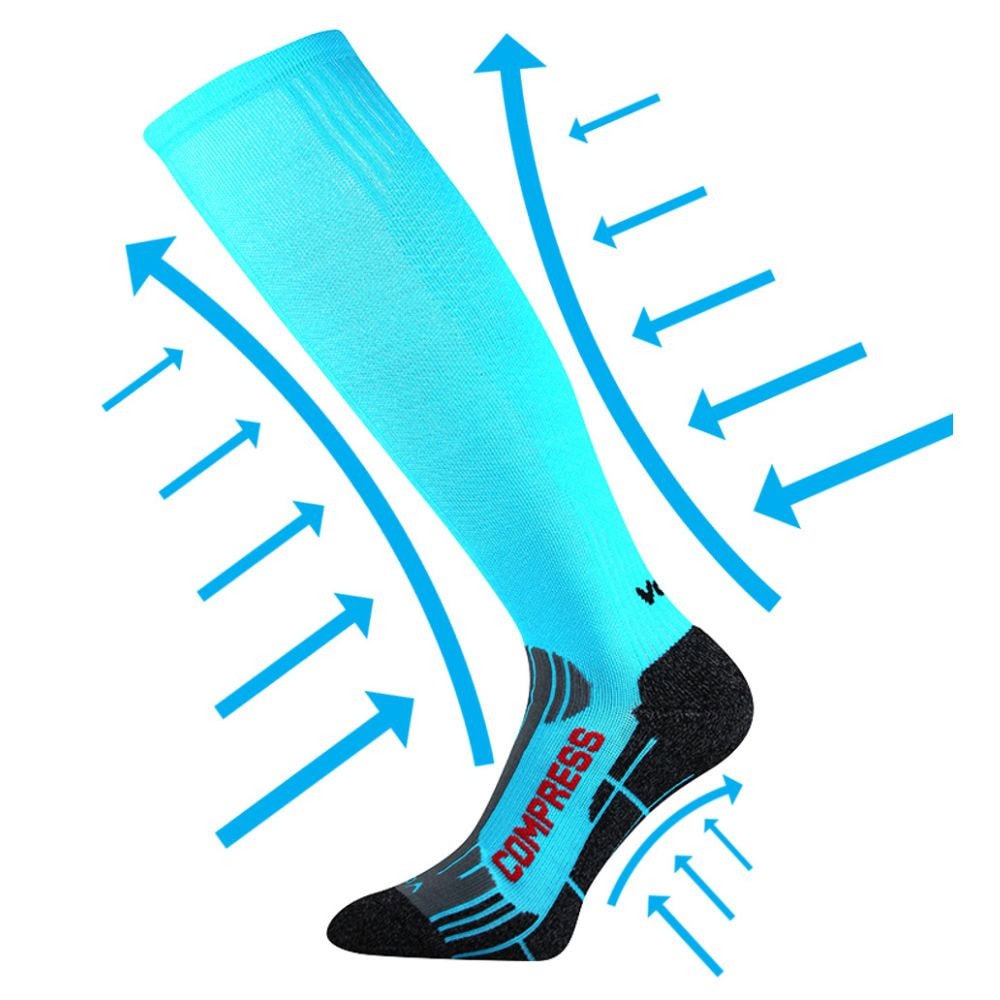 Kompresné podkolienky VOXX Flex Neon Blue - Podkolienky - 2