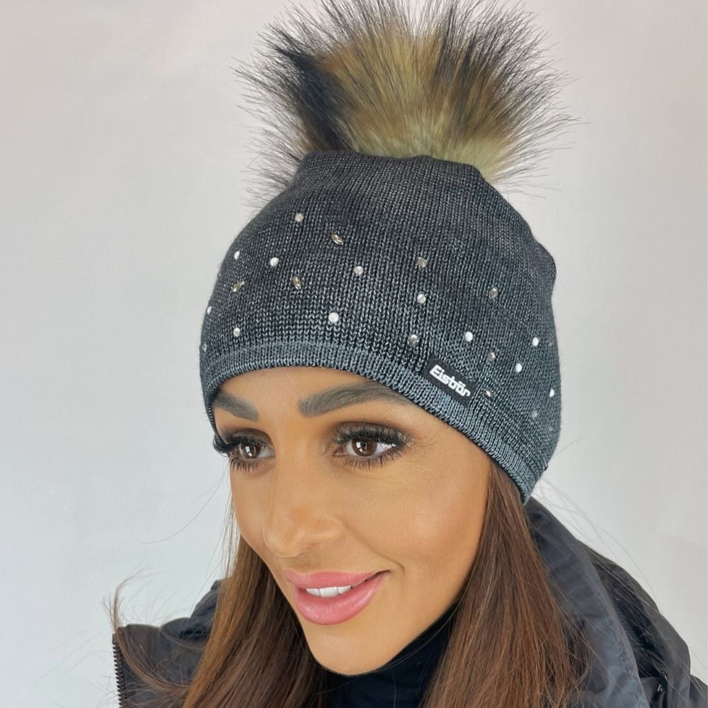 Zimná čiapka EISBÄR Dip Dye Lux Crystal MÜ Black - Čiapky - 1