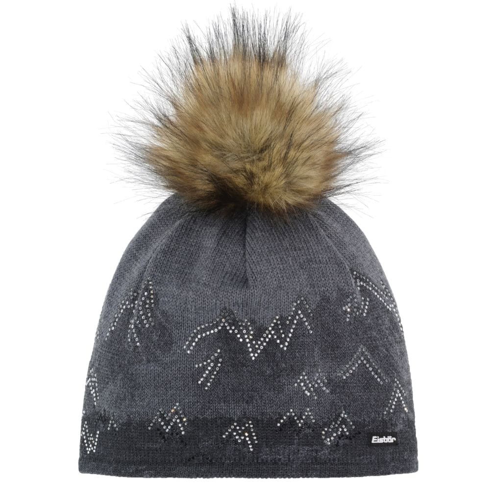 Zimná čiapka EISBÄR Draw Lux Crystal Mü čierno-sivá - Čiapky - 1