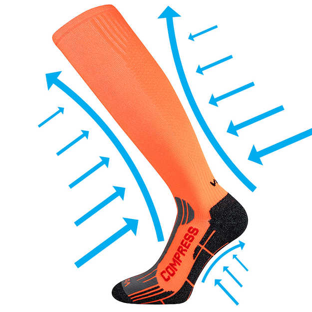 Kompresné podkolienky VOXX Flex Neon Orange - Podkolienky - 2