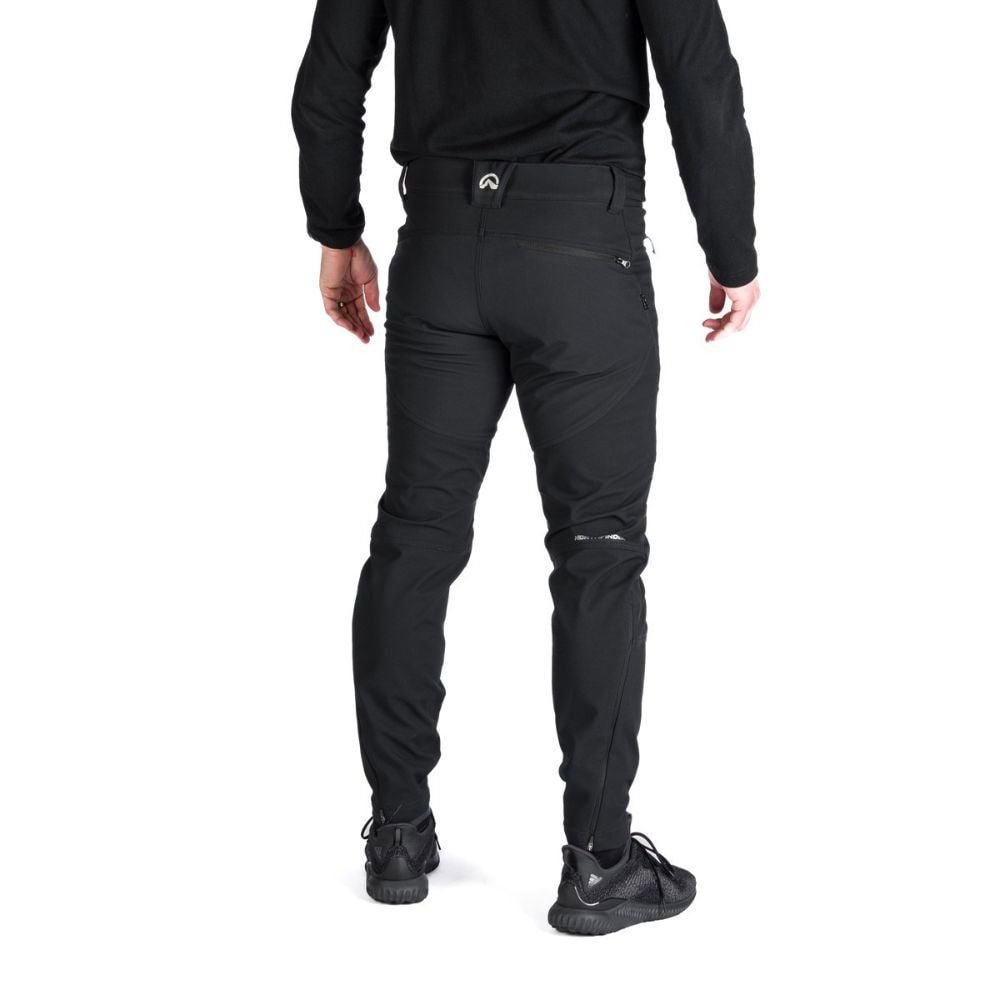 Panské softshellové nohavice NORTHFINDER Marcello Black - Turistické nohavice - 2