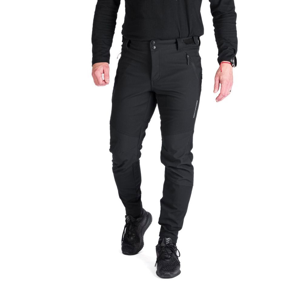 Panské softshellové nohavice NORTHFINDER Marcello Black - Turistické nohavice - 1