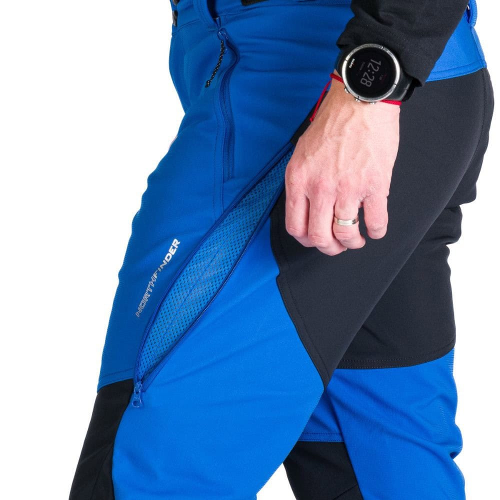 Panské softshellové nohavice NORTHFINDER Marcello Blue - Turistické nohavice - 5