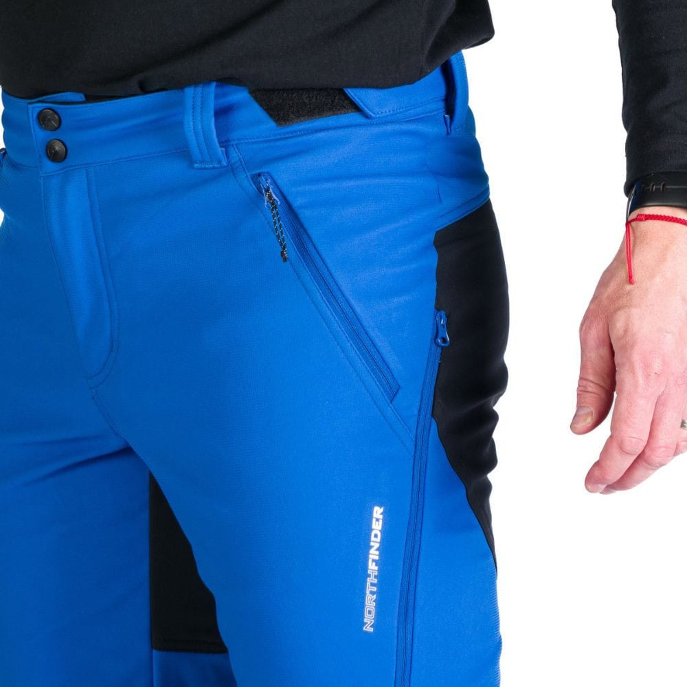 Panské softshellové nohavice NORTHFINDER Marcello Blue - Turistické nohavice - 8