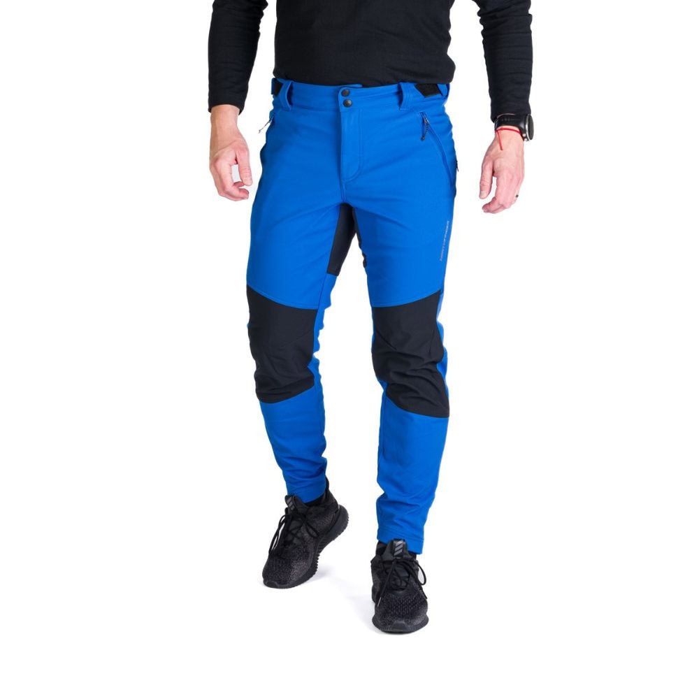 Panské softshellové nohavice NORTHFINDER Marcello Blue - Turistické nohavice - 1
