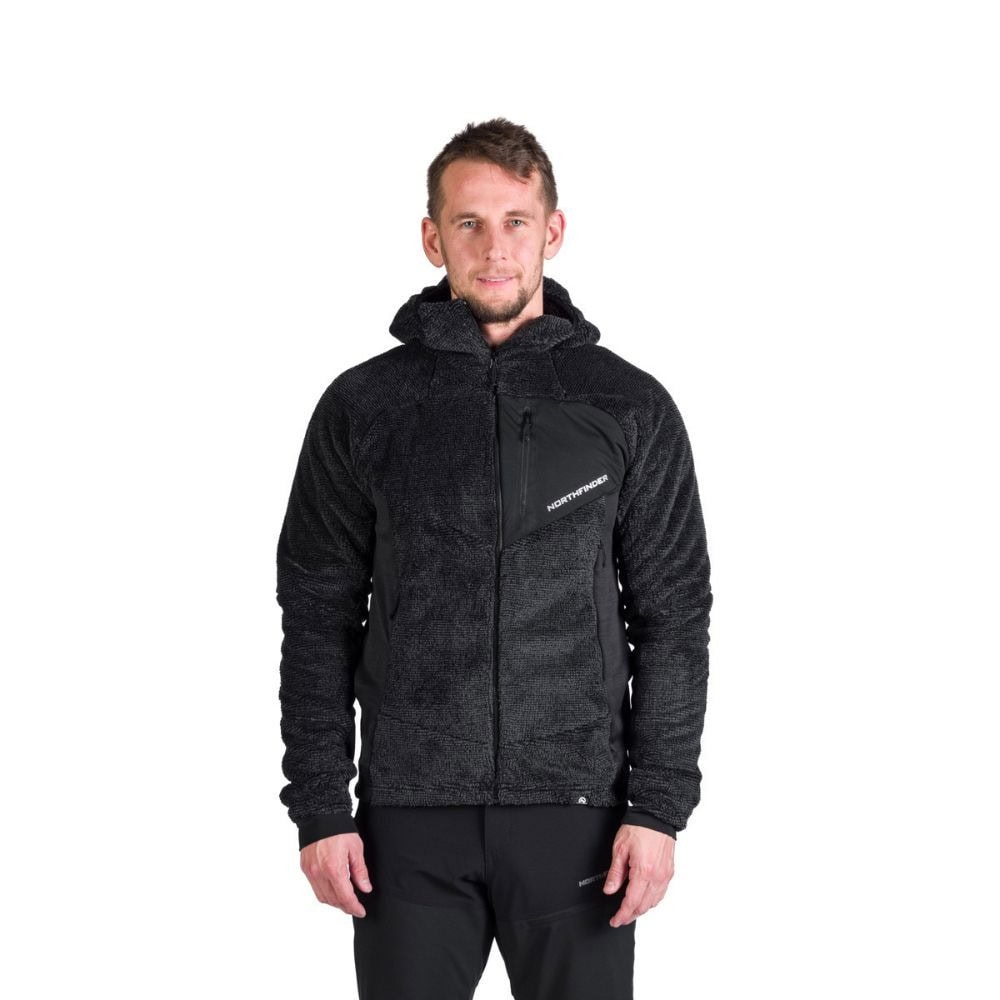 Mikina NORTHFINDER Gianluca Grey-black - Technické mikiny - 1