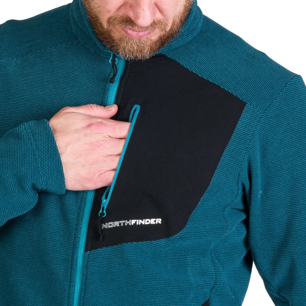 Mikina NORTHFINDER Ludovico inkblue - Technické mikiny - 4