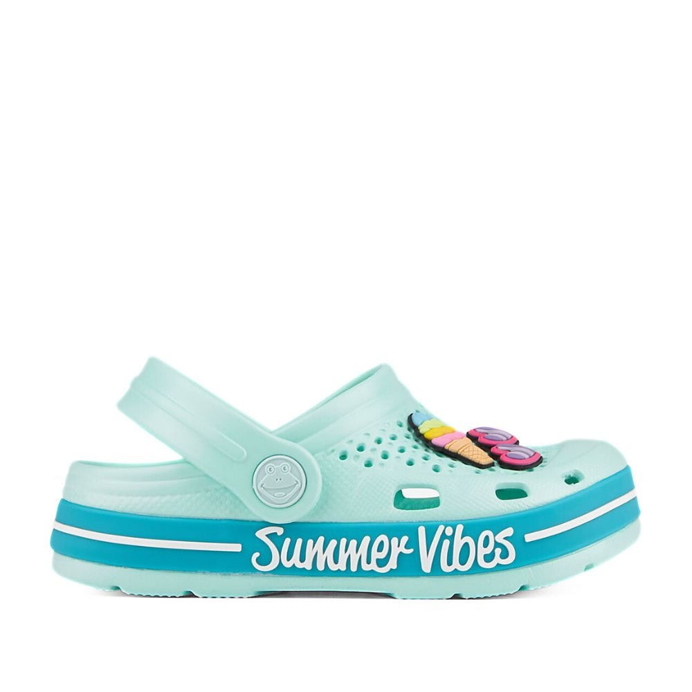 Šľapky COQUI Clogsy Lindo Mint/Turquoise - Detská obuv - 2