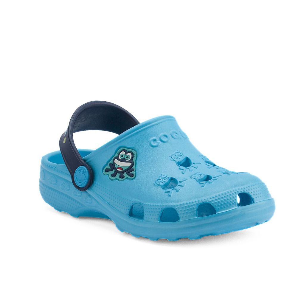 Šľapky COQUI Clogsy Little Frog Blue - Detská obuv - 2