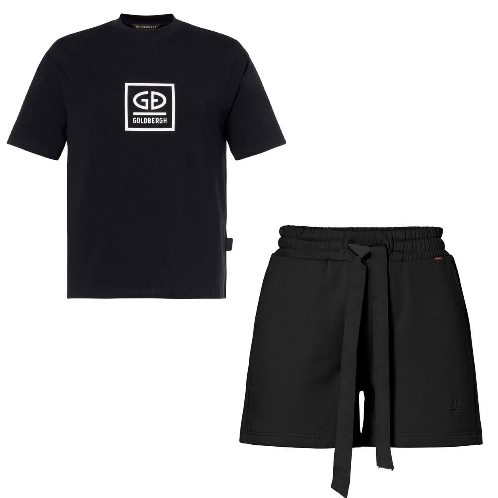 Komplet GOLDBERGH Nice Short & Legacy Short Sleeve Top Black - Dámske oblečenie - 2