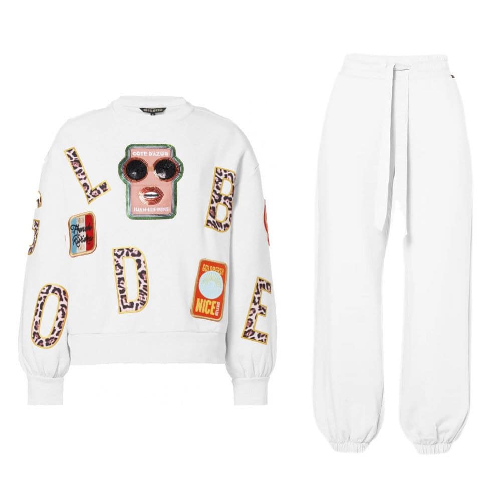 Komplet GOLDBERGH Piscine Sweater & Lounger Pants White - Dámske oblečenie - 2