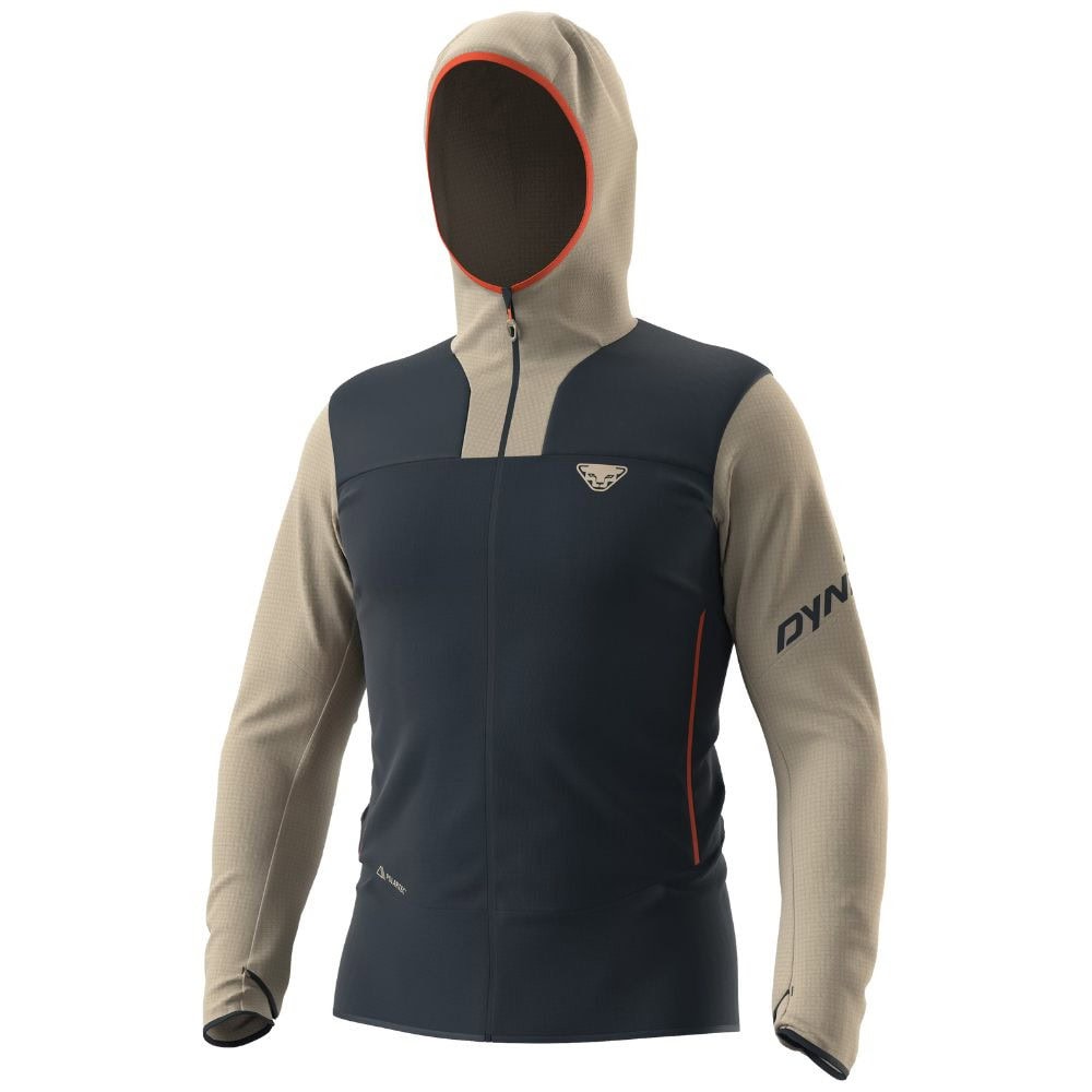 Mikina DYNAFIT Traverse PTC Hooded Jacket M Rock Khaki - Mikiny s kapucňou - 1