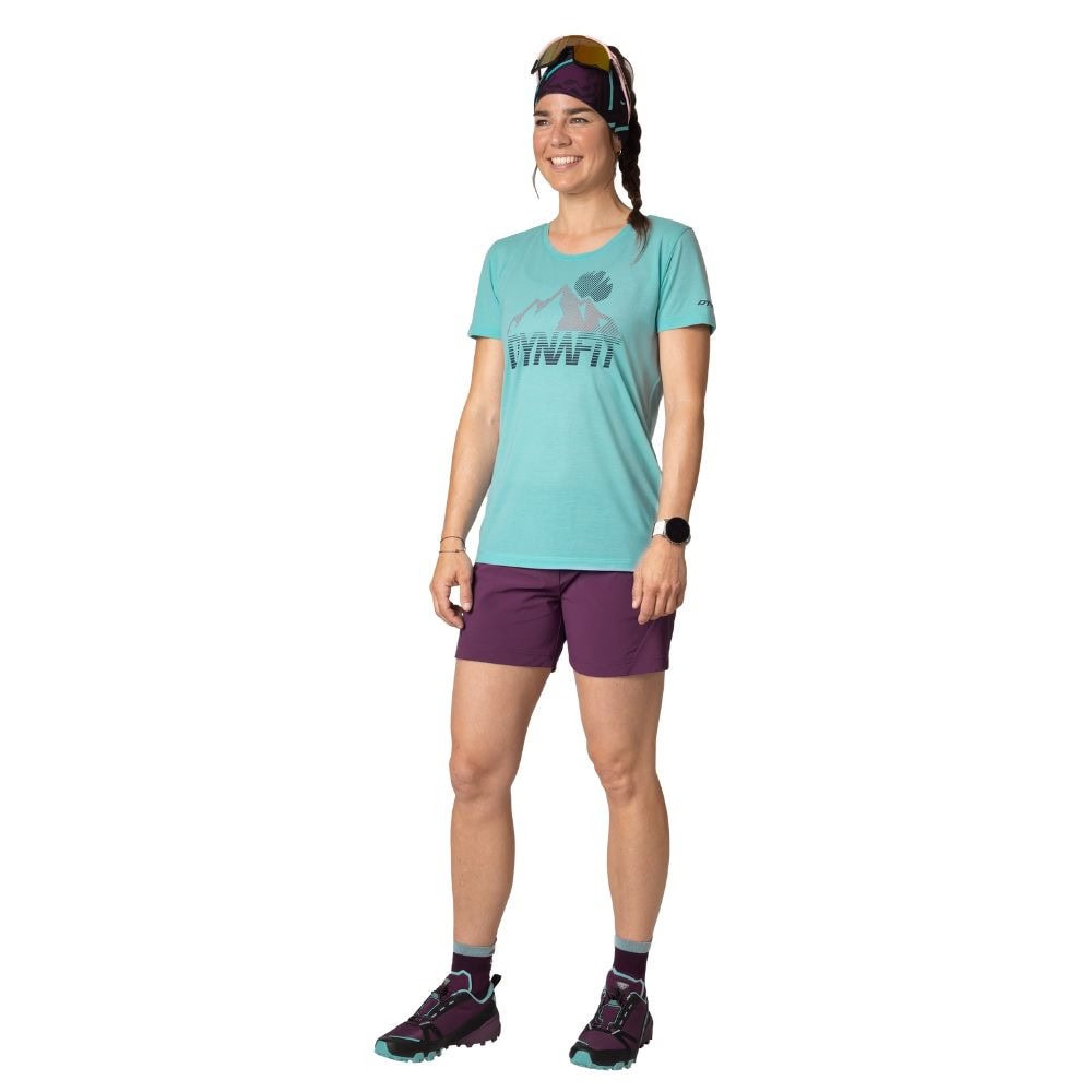 Tričko DYNAFIT Transalper Graphic S/S Tee W Marine Blue - Dámske oblečenie - 2