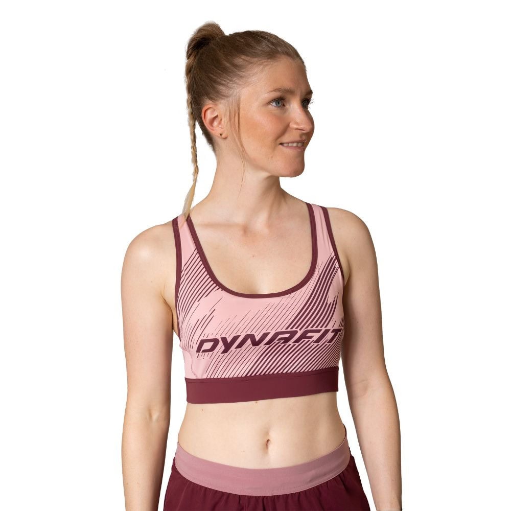 Športová podprsenka DYNAFIT Alpine Graphic Bra W Pale Rose - Športové podprsenky - 2
