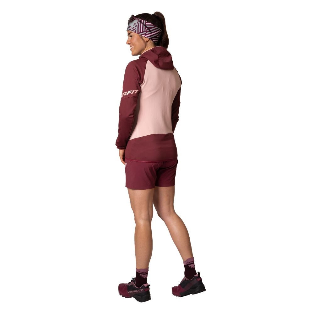 Mikina DYNAFIT Transalper Light Polartec® W Hoody Burgundy - Mikiny s kapucňou - 3