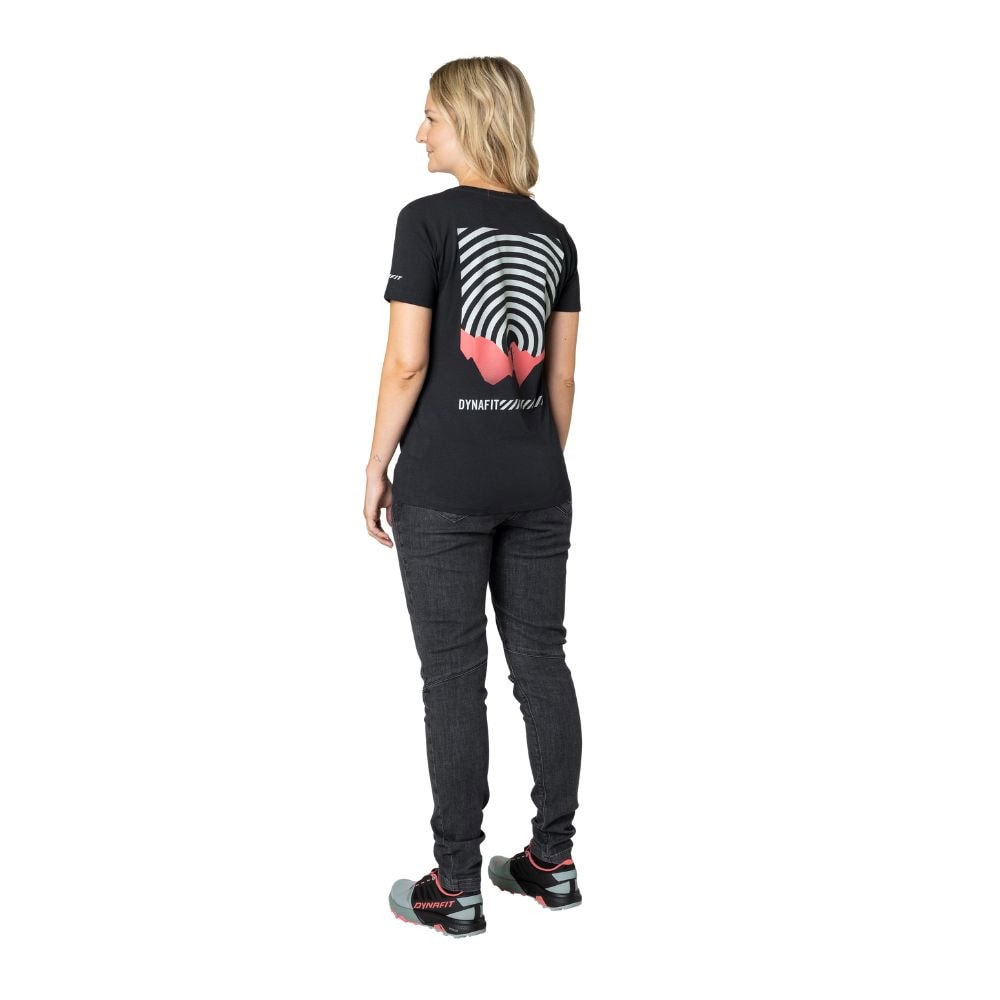Tričko DYNAFIT 24/7 Graphic T-shirt W Black out/Concentric Running - Dámske oblečenie - 4