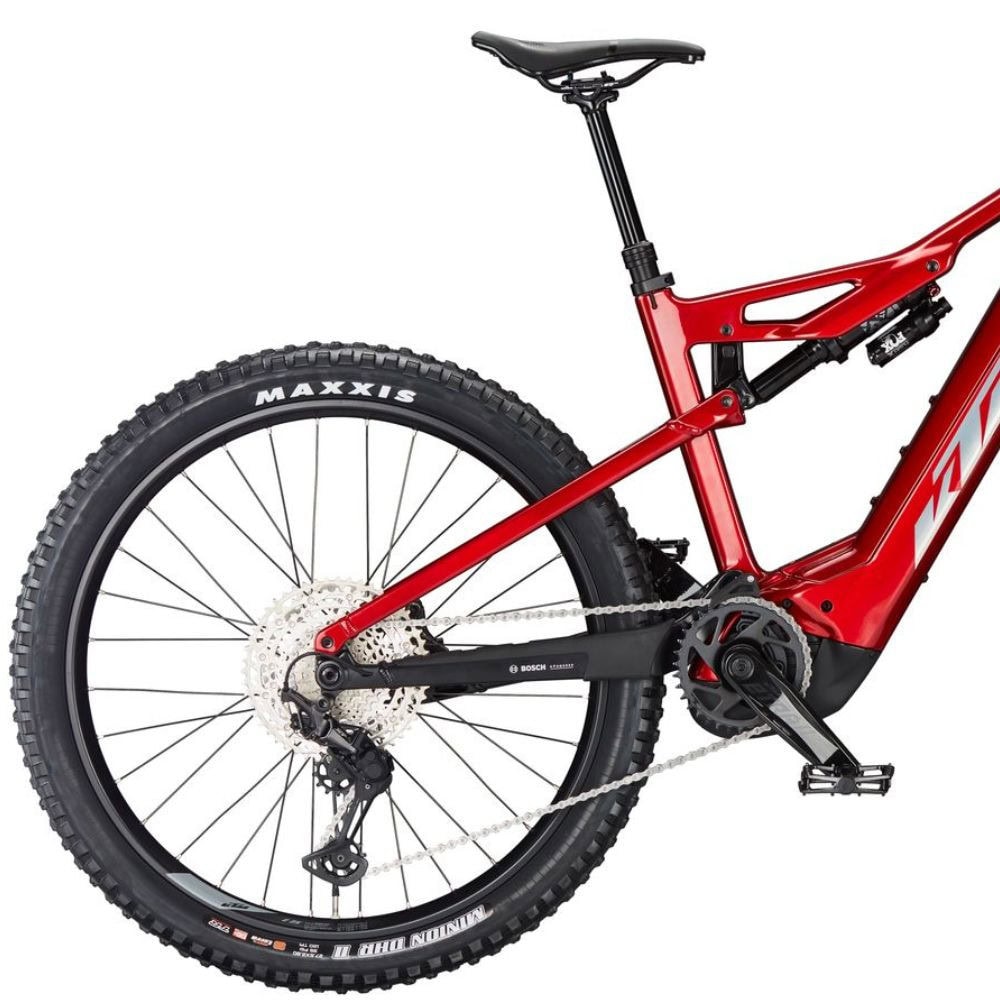 Horský elektrobicykel KTM Macina Prowler Elite Chrome Red - 29" bicykle - 4