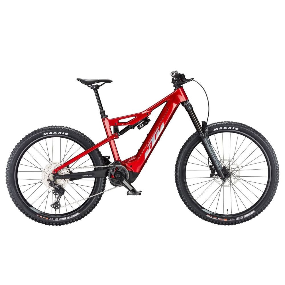 Horský elektrobicykel KTM Macina Prowler Elite Chrome Red - 29" bicykle - 1