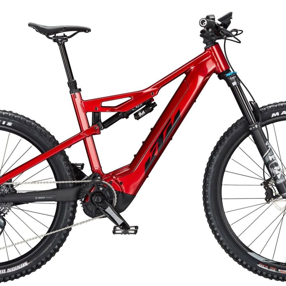 Horský elektrobicykel KTM Macina Kapoho 7971 Chrome Red - 29" bicykle - 3