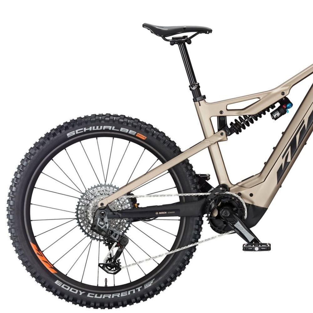 Horský elektrobicykel KTM Macina Prowler Prestige Platin Bronze Matt - 29" bicykle - 4