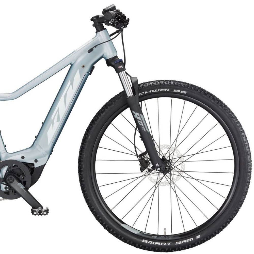 Horský elektrobicykel KTM Macina Race 592 Glorious Azzurro Silver Matt - 29" bicykle - 2