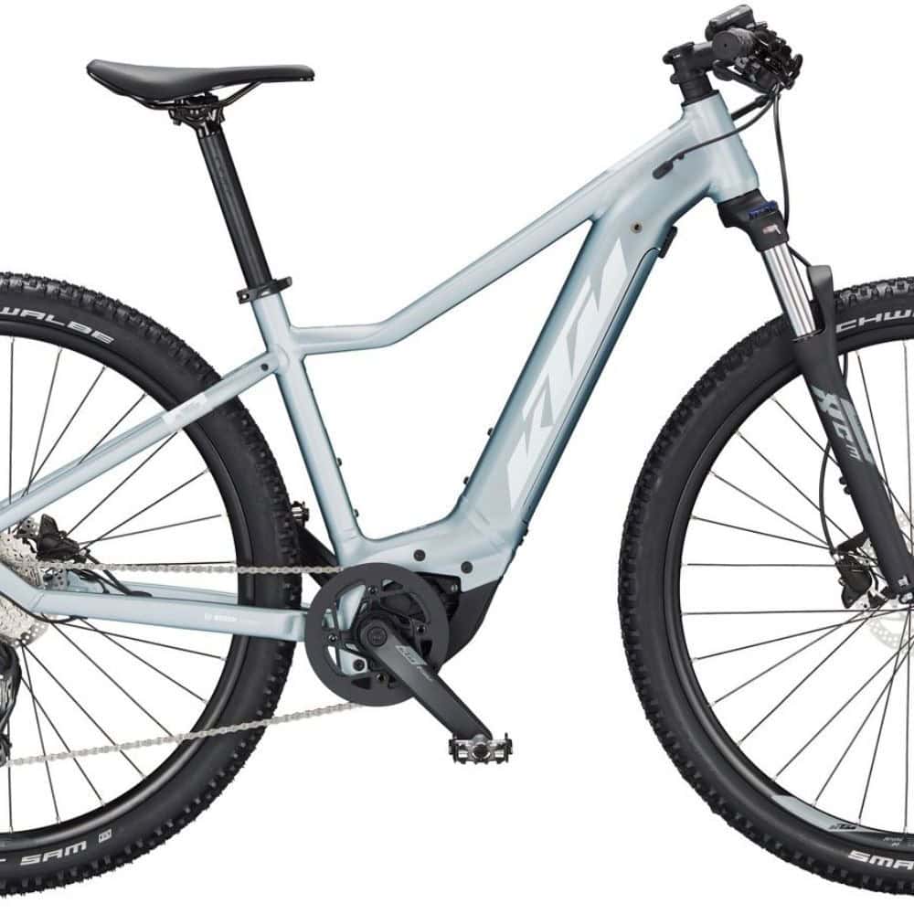 Horský elektrobicykel KTM Macina Race 592 Glorious Azzurro Silver Matt - 29" bicykle - 3
