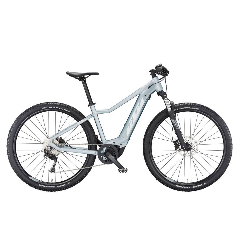 Horský elektrobicykel KTM Macina Race 592 Glorious Azzurro Silver Matt - 29" bicykle - 1