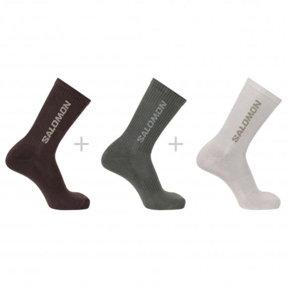 Ponožky SALOMON Everyday Crew 3-Pack Silver Clou - Ponožky - stredné - 1