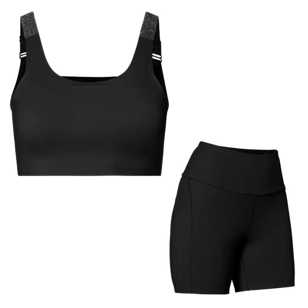 Komplet GOLDBERGH Manou Bra & Squat Short Black - SETY - Letné oblečenie - 2