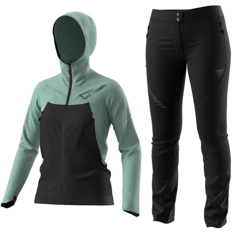 Komplet DYNAFIT Transalper DST W Jacket Jadelite & Transalper 2 Light Dst Pnt W Black out - SETY - Turistické oblečenie - 1