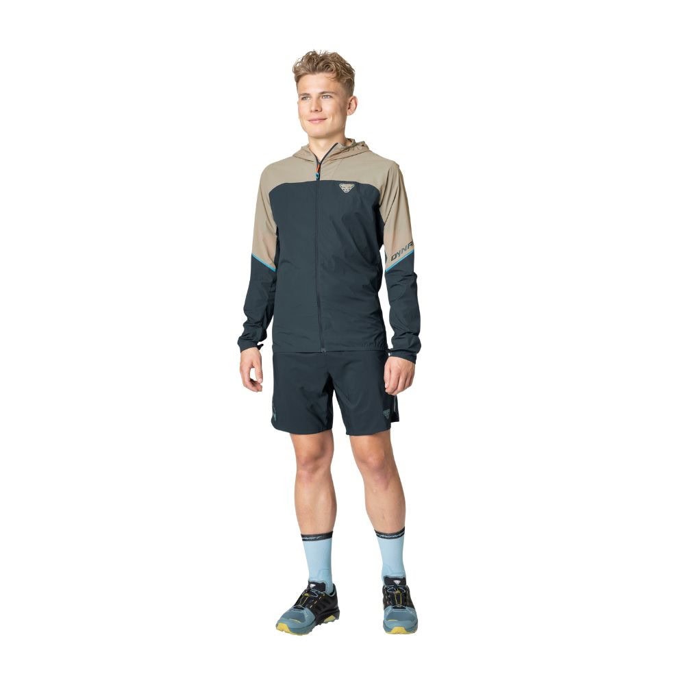 Bunda DYNAFIT Alpine Wind Jacket M Rock Khaki - Bundy & Vesty - 2