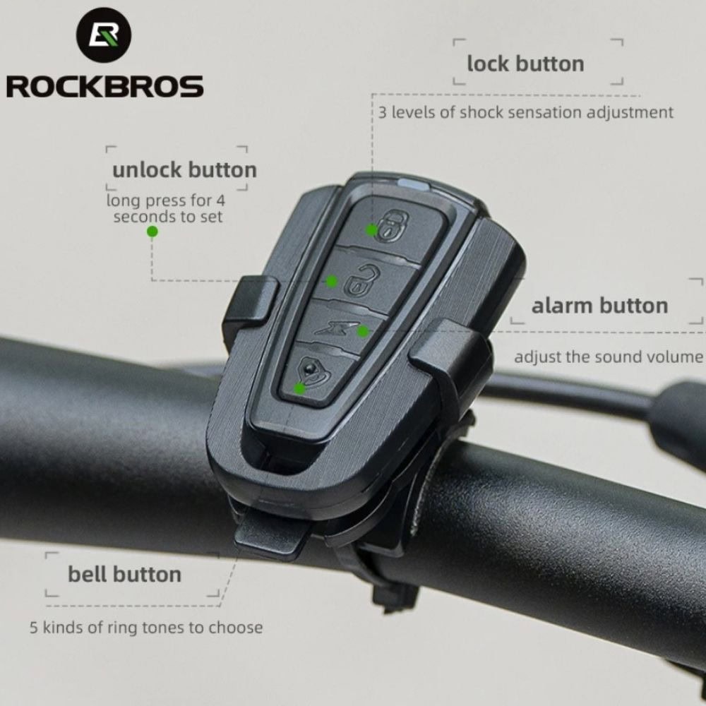 Alarm a zvonček na bicykel ROCKBROS - Zvončeky - 2