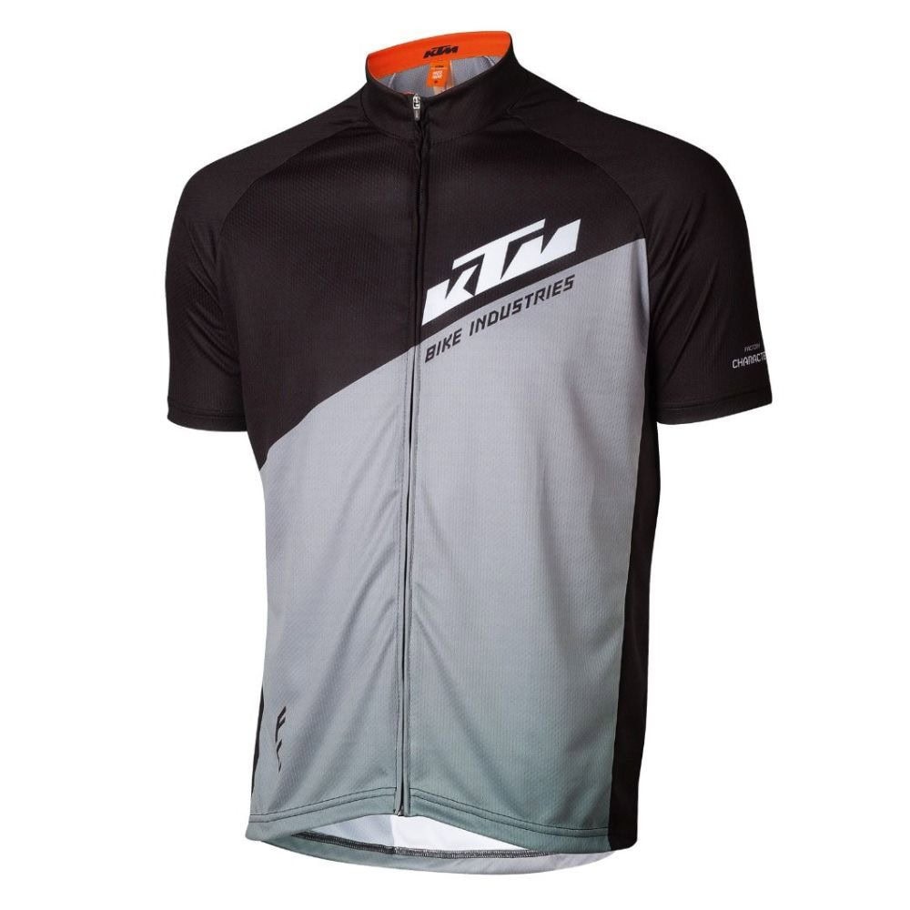 Cyklistický dres KTM Factory Character II Jersey S/S Blackgrey - Cyklo vrch - 1