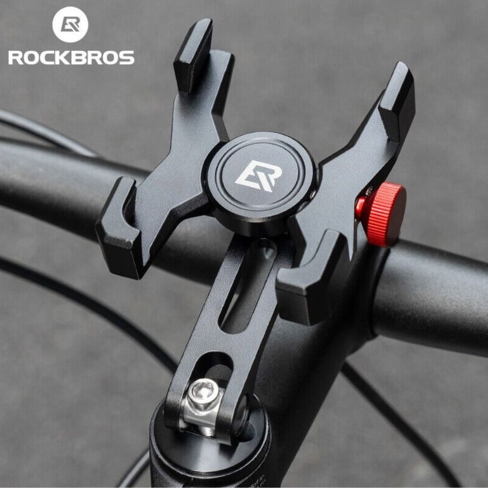 Držiak na mobil otočný ROCKBROS s montážou do predstavca - Doplnky k cyclopočítačom - 2
