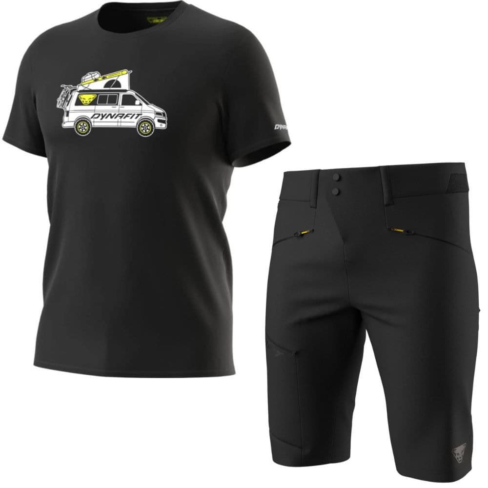 Komplet DYNAFIT Graphic Co M Black + Transalper DST Shorts M Black Out - SETY - Letné oblečenie - 1