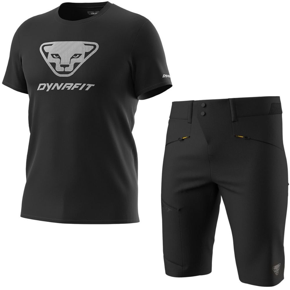 Komplet DYNAFIT Graphic Cotton M Black + Transalper DST Shorts M Black Out - SETY - Letné oblečenie - 1