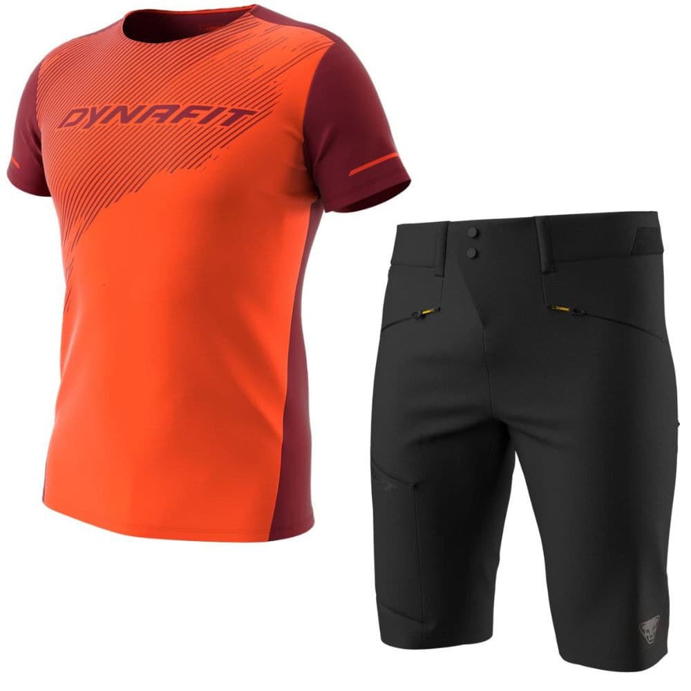 Komplet DYNAFIT Alpine Shirt M Dawn + Transalper DST Shorts M Black Out - SETY - Letné oblečenie - 1