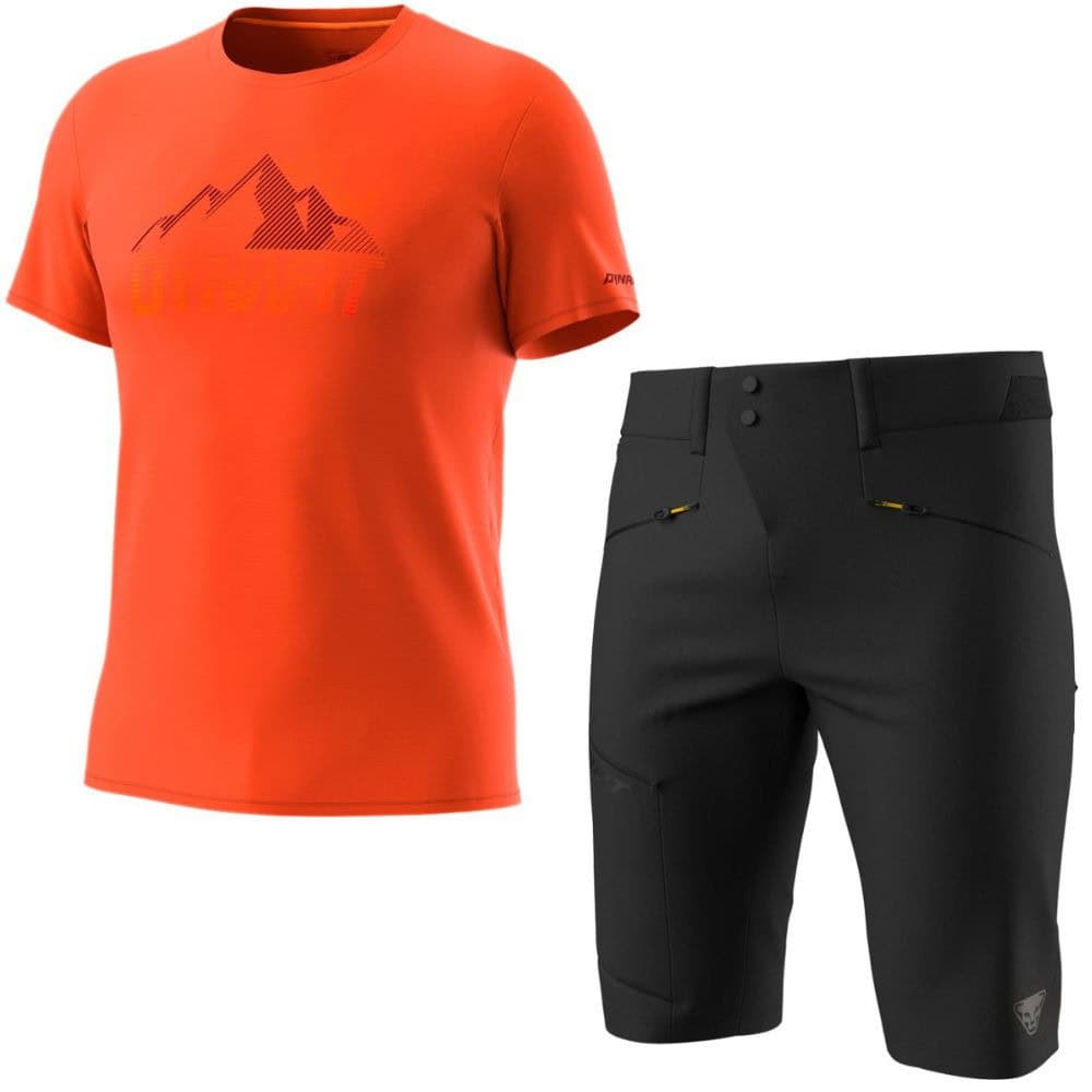 Komplet DYNAFIT Transalper Graphic M Rock Dawn + Transalper DST Shorts M Black Out - SETY - Letné oblečenie - 1